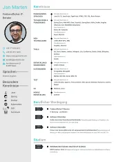 Vorschaubild Lebenslauf (CV)